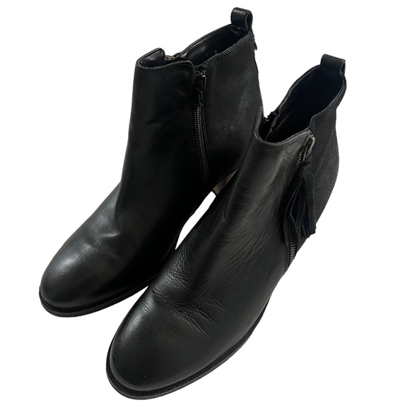 Crevo Autumn Tassel Leather Ankle Boots 10 - Picture 8 of 10